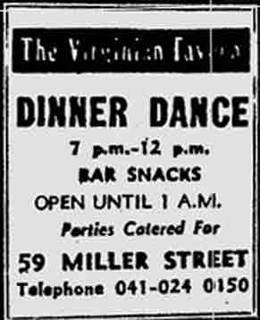 Virginian Tavern advert 1976